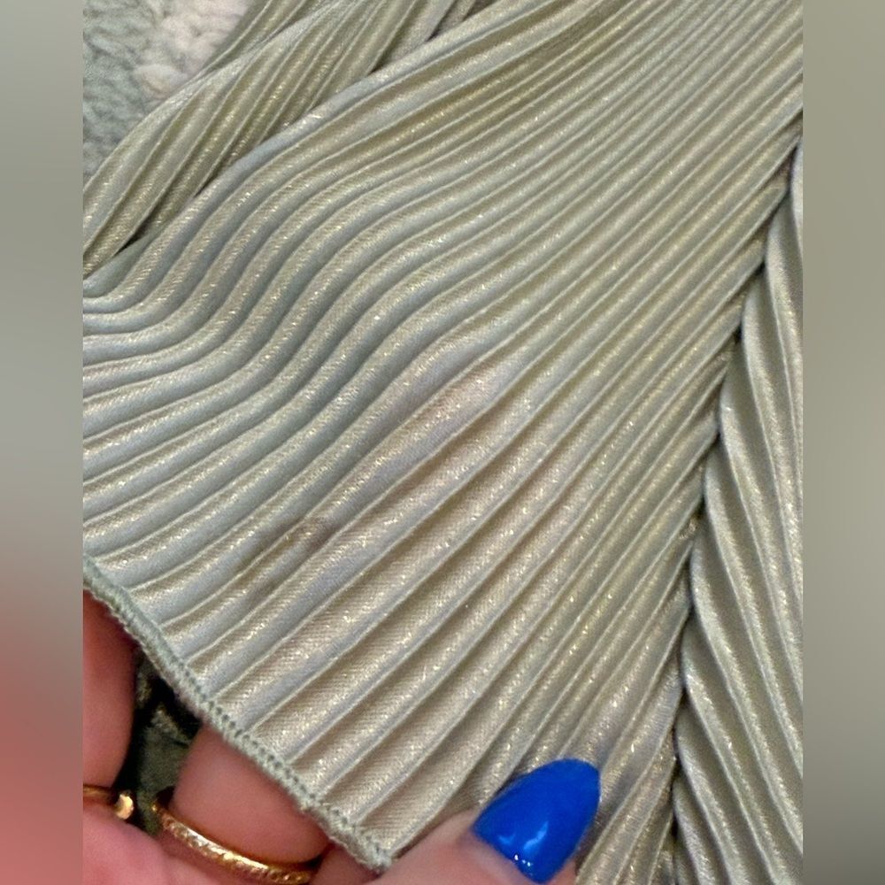 Princess Polly Sage Green Ribbed Long Sleeve Dress - Picture 4 of 8